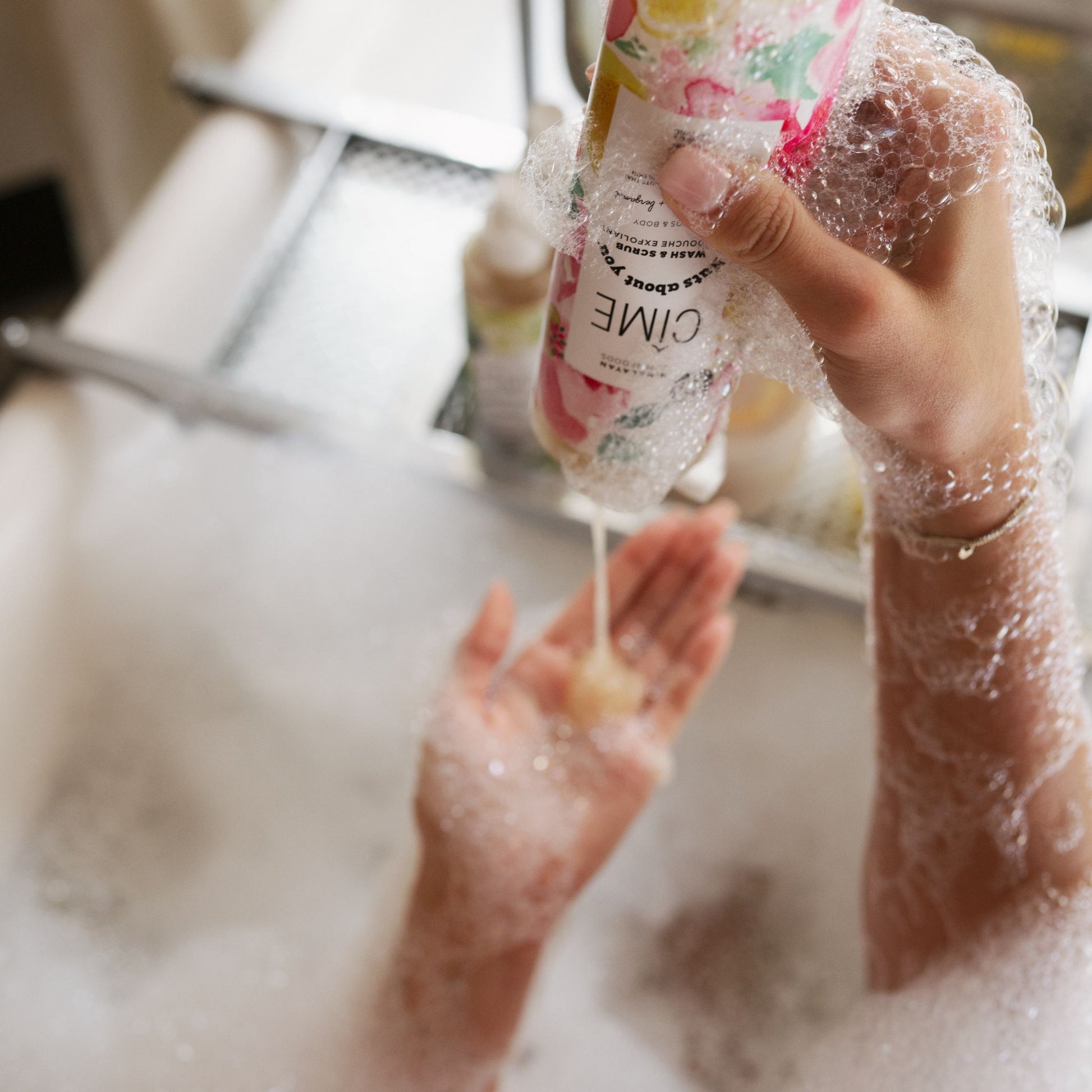 Gel douche exfoliant