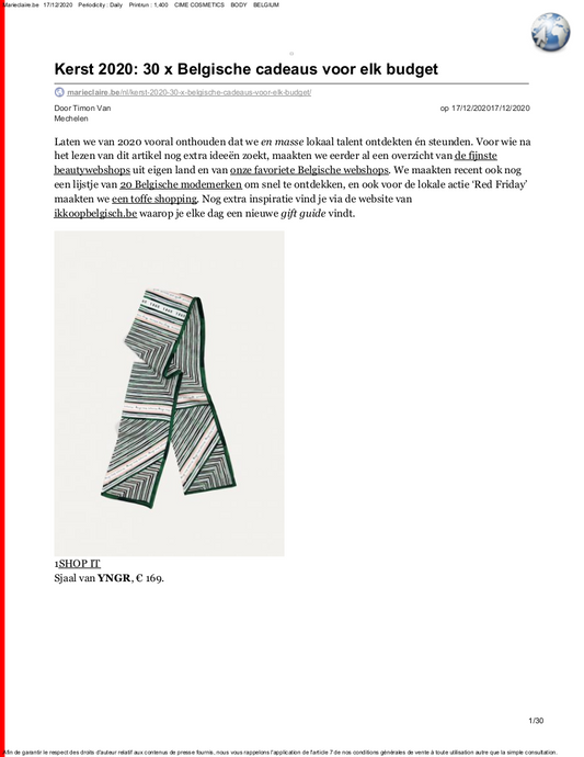 CÎME in Marie Claire